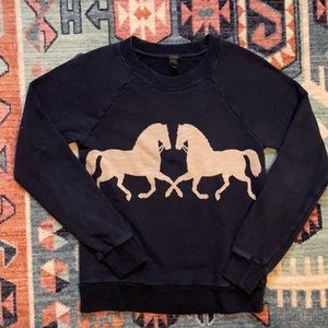 Jcrew equestrian sweatshirt